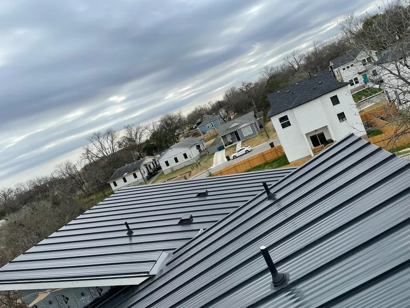 Standing seam metal roof panels with vents for Skylight Repair in Hilliard